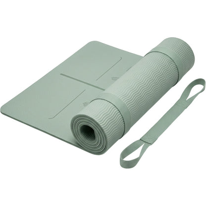 Krxnw Dual Texture TPE Alignment Yoga Mat Mist Green - Product view