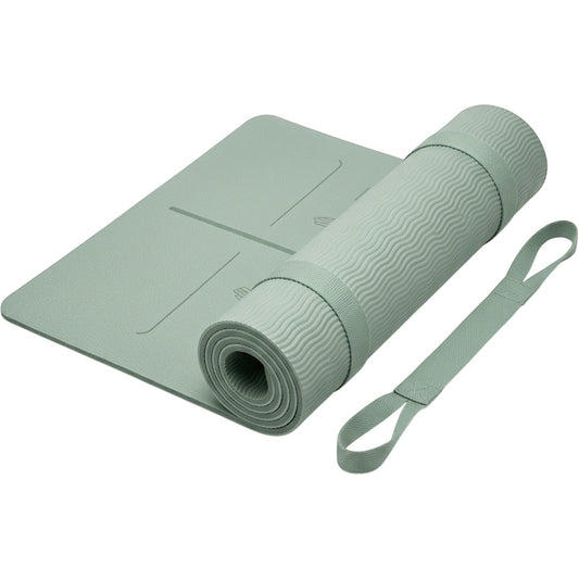Krxnw Dual Texture TPE Alignment Yoga Mat Mist Green - Product view