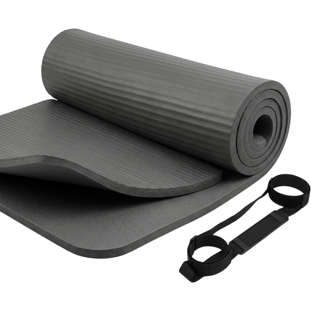 Krxnw Extra Thick NBR Comfort Yoga Mat Graphite - Product view
