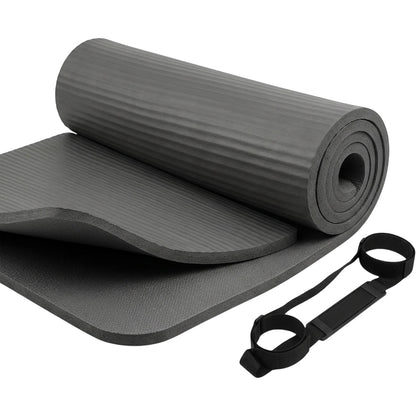 Krxnw Extra Thick NBR Comfort Yoga Mat Graphite - Product view