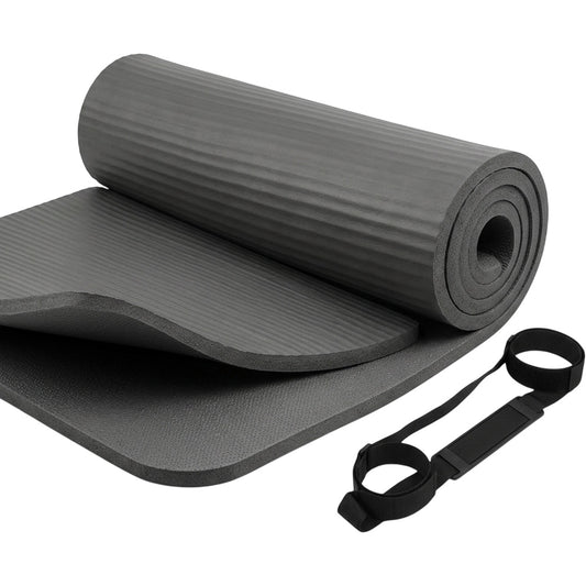 Krxnw Extra Thick NBR Comfort Yoga Mat Graphite - Product view